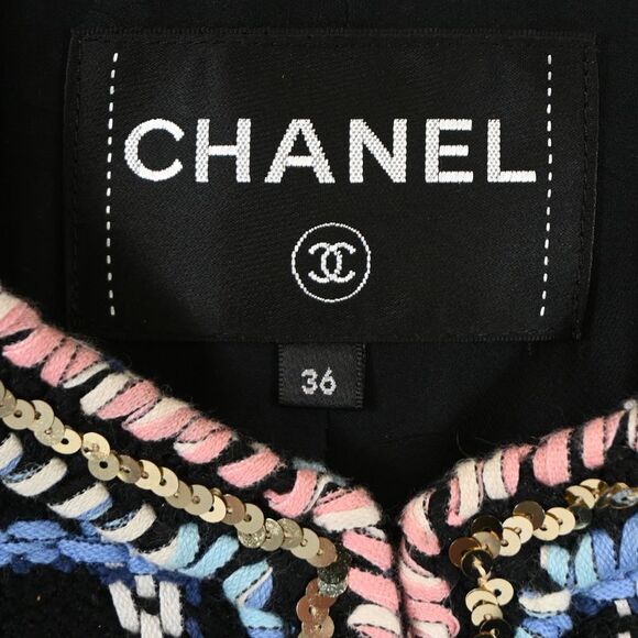 Chanel 2022 Printed Evening Tweed Jacket in Multicolor Cotton - Picture 5 of 5